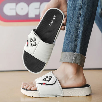 Sandales d'été pour hommes, chaussures décontractées, respirantes, légères, tongs, sandales de plage, confortables, plates