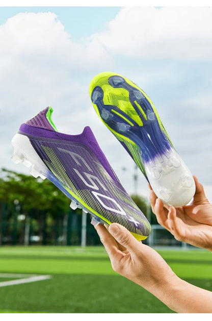 New Men's Football Boots Grass Cleats Futsal Comfortable Turf Soccer Shoes Sport Ultralight Fg Non Slip Indoor Adult Non-Slip