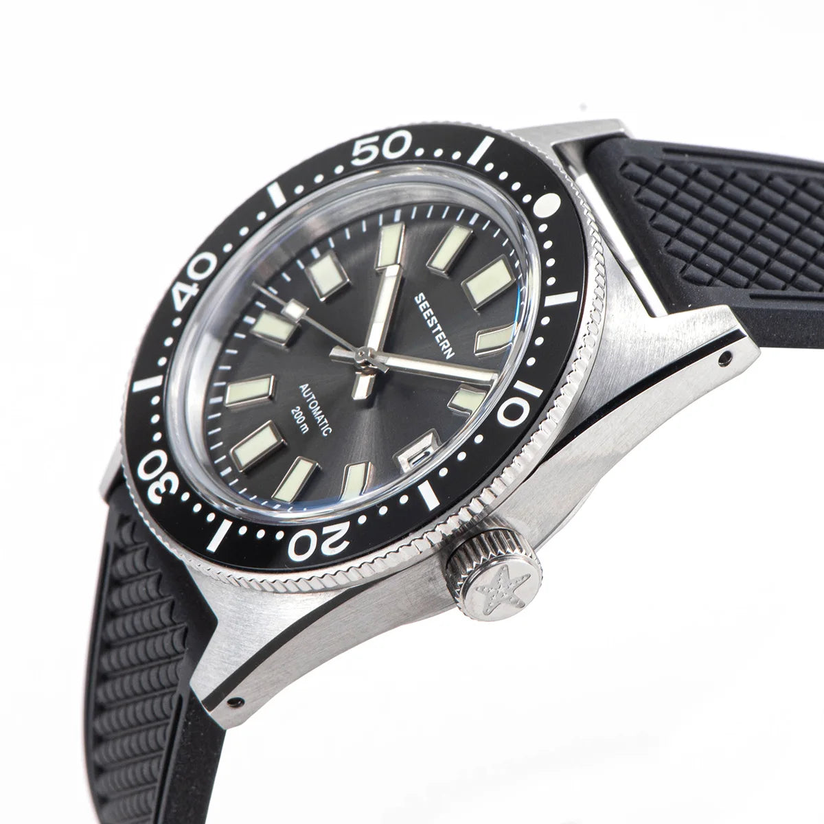 62MAS Diver Men Watch 38mm Original Sapphire Glass Nh35 Automatic Mechanical Waterproof Luminous Date Ceramic Bezel 200M Pro v3