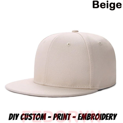 Fedoryn Custom Snapback Caps Splice Color Embroidery Hip Hop Cap for Women and Men DIY LOGO Design Print Hats Unisex Wholesale