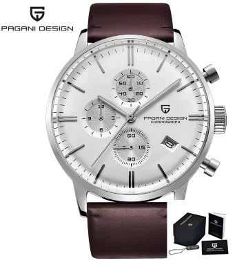 PAGANI DESIGN New 2720K Men Watch VK67 Quartz Wristwatch Multi functional Chronograph Sapphire Glass Waterproof Clock Watch Gift