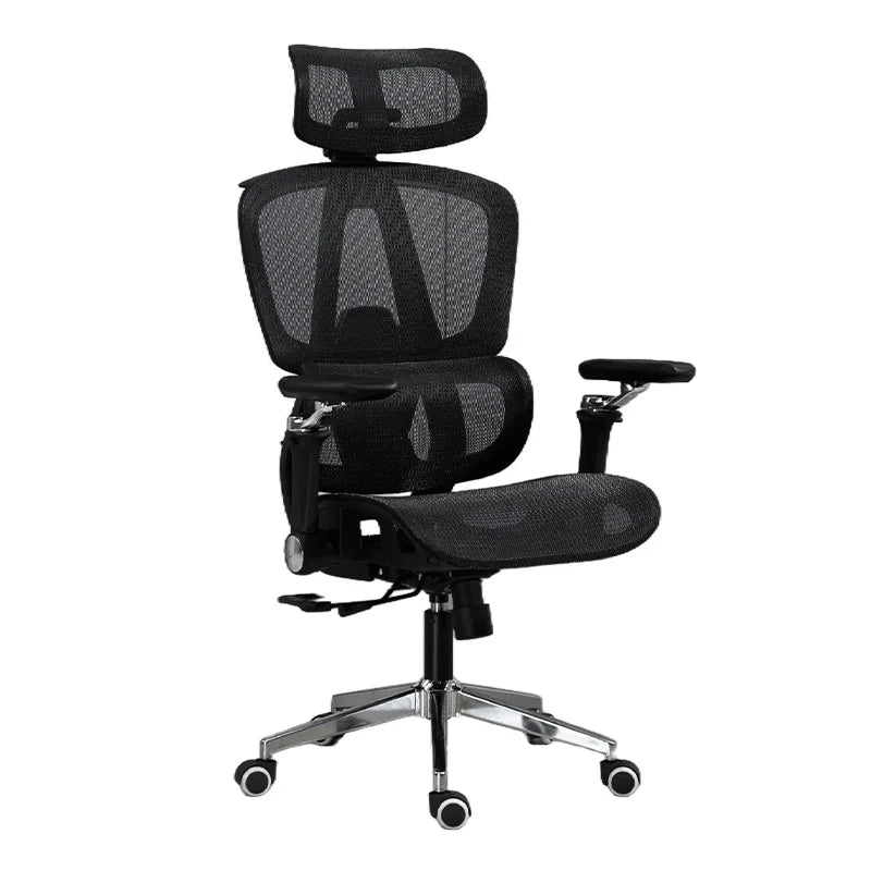 Ergonomic Office Chair Reclining with Footrest, High Back Computer Desk Chair with Lumbar Support, Adjustable Swivel Office Chair for Home Office & Gaming