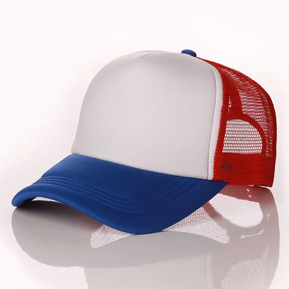 Candy Color Sublimation Blank Baseball Hats Travel Trucker Plain Mesh Sports Outdoor Snapback Cap for Men Boys Women Girls