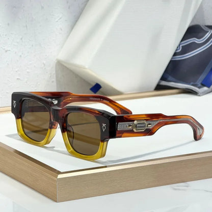 DUSENBERG Handmade Sunglasses Thick Heavy Acetate UV400 High Quality for Men Women Classical Vintage Prescription with Case