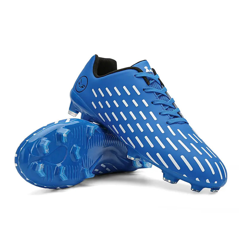 Chaussures de football en cuir pour enfants, baskets montantes pour garçons et filles, chaussures d'entraînement de football pour hommes, nouveau