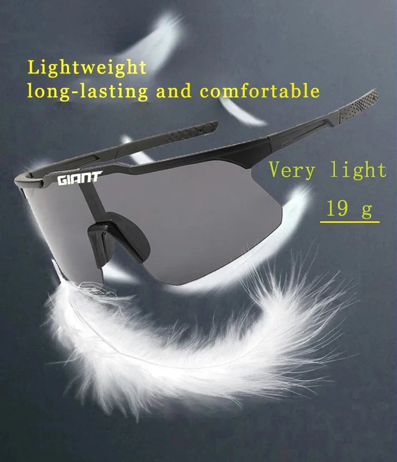 giant long-distance Cycling Glasses super light Men WomenAnti-Fog UV400 Protection MTB Bike Glasses Windproof Sports Eyewear