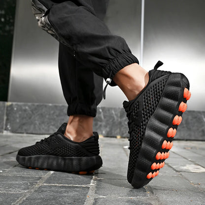 Brand Men Casual Shoes Thick Sole Soft Fashion Sneakers Summer Breathable Male Walking Shoes Zapatillas Hombre 88217 Mens Shoes