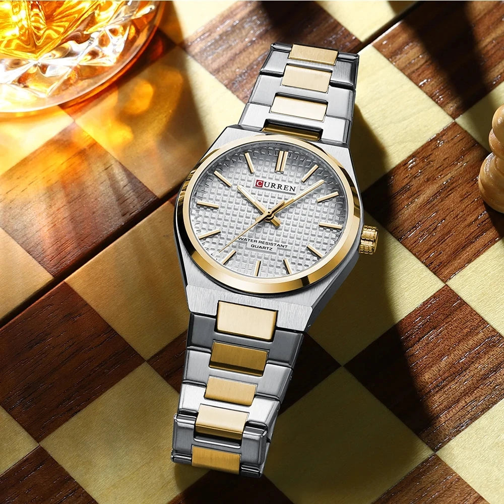 Montre pour homme CURREN 8439 – Modèle de grande marque, style luxe et professionnel, étanche, en acier inoxydable, type militaire, à mouvement quartz.