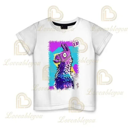 Battle Royale T-shirt Fortnite T-shirt Victory Cartoon Tops Teen Clothes Kids Hero Game Fortress Night 3D Boys Girls T-shirt