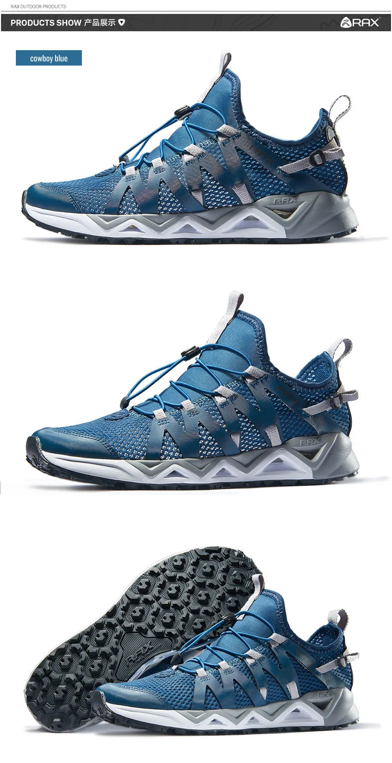 RAX Nieuwe heren- en dameszomerwandelschoenen, ademende Upstream-schoenen, trekkingschoenen, waterschoenen, outdoor-, vis- en kampeerschoenen, sneakers voor heren