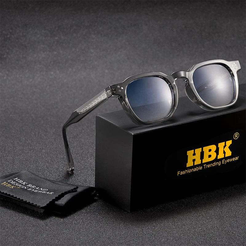 HBK Fashion Retro Men Sunglasses Classic Square Frame  Design Sun Glasses Women Outdoor Travel Party Business Festival Gift