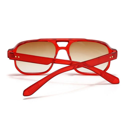 Retro Double Beam Sunnies HD Leopard Print Eyewear Unisex Polarized Sunglasses Waterproof Lightweight Anti-UV Glasses Outdoor