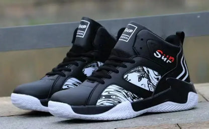 Nouvelles baskets antidérapantes pour hommes, chaussures de basket-ball montantes de luxe confortables, chaussures de course tendance et polyvalentes, chaussures décontractées