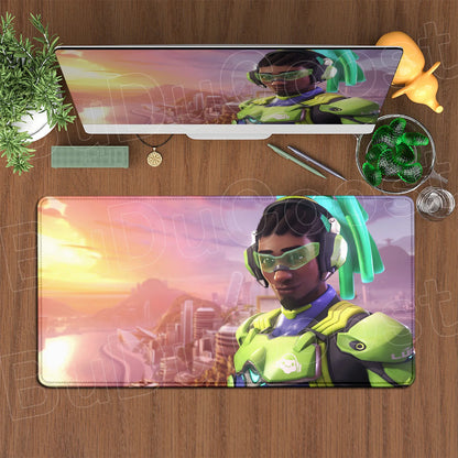 Produit gaming premium Fraquane, équipement gamer, Large XXL DIY Cool Overwatch Mouse Pad Keyboard Table Gaming Accessories Non-Slip Rubber Edge locking spped Laptop Rug desk Mat