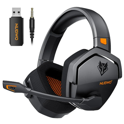 NUBWO G06 Dual Wireless Gaming Headphones 2.4GHz Bluetooth 5.3 Headsets Gamer with Microphone for PS5, PS4, PC, Mobile, Switch