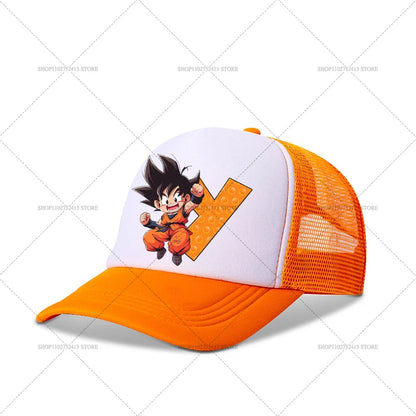 Dragons Ball Baseball Cap Cartoon Anime Figure Goku Printed Hat Athleisure Adjustable Hats Sport Casual Fashion Birthday Gift