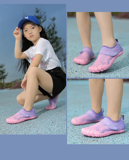 NOWE dziecięce buty plażowe do szybkiego nurkowania dla chłopców i dziewczynek Qianjiang, buty do pływania, buty na podłogę do fitnessu w pomieszczeniach, buty łazienkowe 29-38#