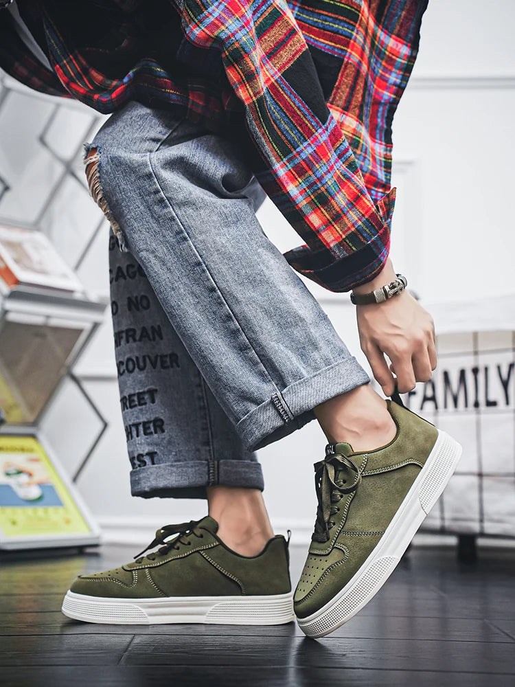 1 paio di scarpe sportive casual da skateboard, comode e alla moda, con tomaia avvolgente che si adatta al piede e suola antiscivolo,