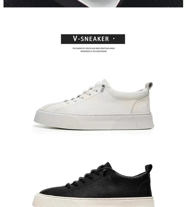 Heren sneakers, casual schoenen, heren platte schoenen, zapatillas hombre, lichtgewicht PU-leer, ademende schoenen, witte sportschoenen voor heren