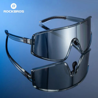 ROCKBROS Cycling Glasses Polarized Photochromic Anti-Fog Sunglasess Windproof Goggles Sport MTB Road Bike Shades