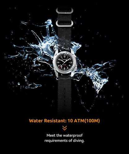Boderry Field Watches Bronze Case Automatic Mechanical VOYAGER Watch Men's 100M Waterproof Clock Military Top Brand Wristwatch
