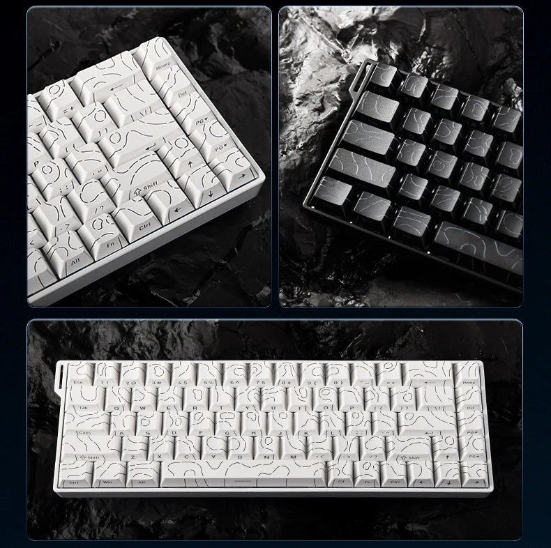 AJAZZ AK680 V2 E-sports Magnetic Switch Keyboard 8K Polling Rate 128K Ultra-high Scan Rate Aluminum Alloy Positioning Plate