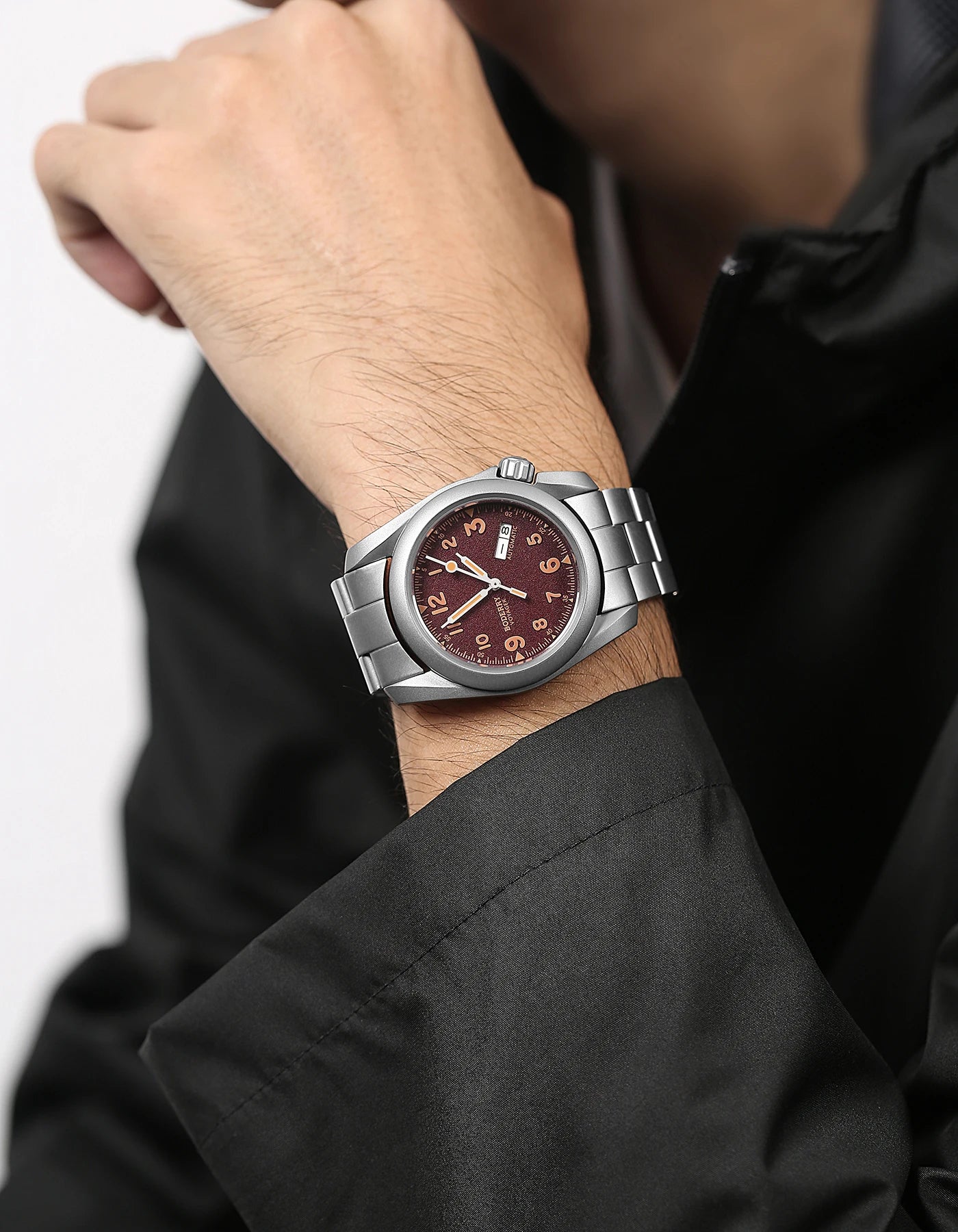 Boderry Field Watches Bronze Case Automatic Mechanical VOYAGER Watch Men's 100M Waterproof Clock Military Top Brand Wristwatch