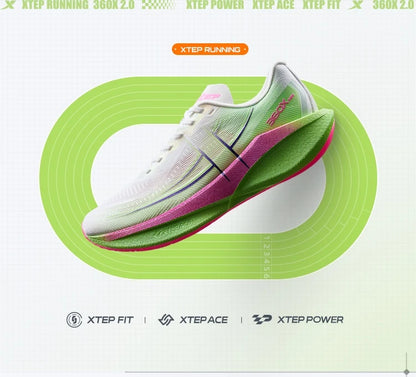 Xtep 360X 2.0 Professional Marathon Running Shoes Men's Racing Carbon Plate Shock Absorbent Sports Training Shoes 975219110035