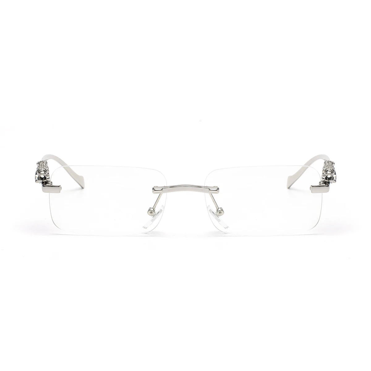 Ruiao rimless sunglasses UV400 fashion square metal glasses for men women designer man's brand sun glasses shades for outdoor