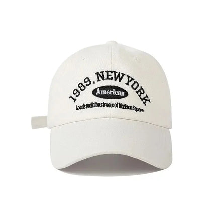 Broderad baseballkeps med mjukt skärm, dam-, sport- och herrmodell, unisex