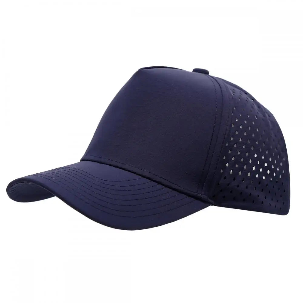 1PC New Five-ply laser perforated quick-drying cap breathable sports visor cap summer waterproof perforated truck baseball cap