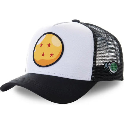 Dragon Ball Son Goku Cap Summer Travel Peaked Cap Men's Embroidery Hip-Hop Mesh Cap Style Sun Visor Baseball Cap Outdoor Sport