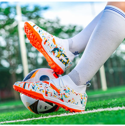 Turf voetbalschoenen Professionele voetbalschoenen voor heren Ademende mesh Jeugdvoetbalschoenen Antislip herensneakers Society Chuteira