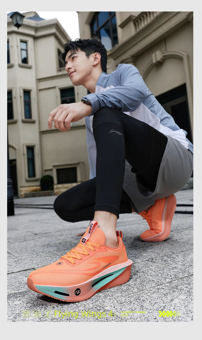 Løbesko med kulfiberplade til maraton, åndbare, lette, komfortable og skridsikre sportssneakers til mænd og kvinder