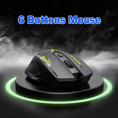 Dual-Mode Mouse Bluetooth 5.4 Mouse 6 Buttons 2.4G Wireless Mouse Rechargeable Gaming Mouse Office Mice For PC Laptop Macbook
