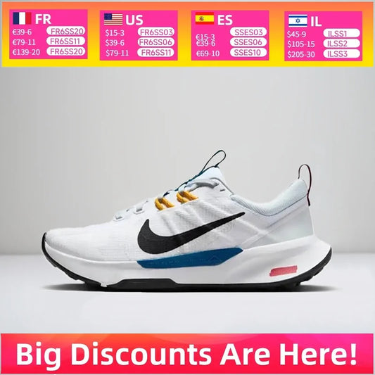Nike Juniper Trail 2: Snygga, bekväma, lätta och slitstarka låga löparskor för damer – Vita DM0821-104