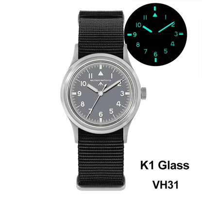 Militado ML14 Limited Edition Quartz Watch VH31 Sweep Second Quartz Movement Watch Sapphire Crystal BGW9 C3 Luminous Men's Watch