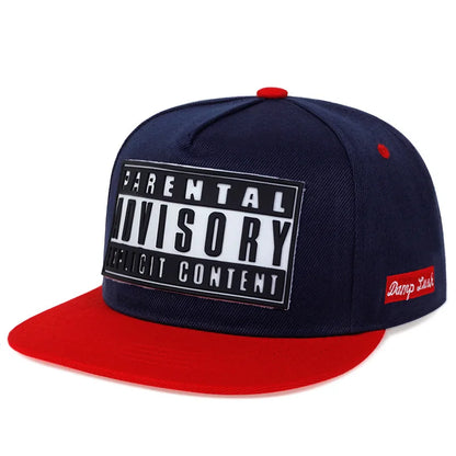 Cappellino da baseball a tesa piatta del marchio Tide per coppia, versione coreana, cappellino di tendenza con stampa offset, cappellino da strada, cappellino con lettere per protezione solare