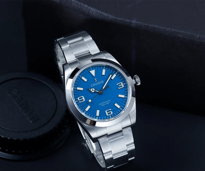 Cronos EX Diver Mechanical Men's Watch 39mm Automatic PT5000 / Miyota 90S5 Sapphire Glass Bushed Bracelet Glide Clasp 10 ATM L6031