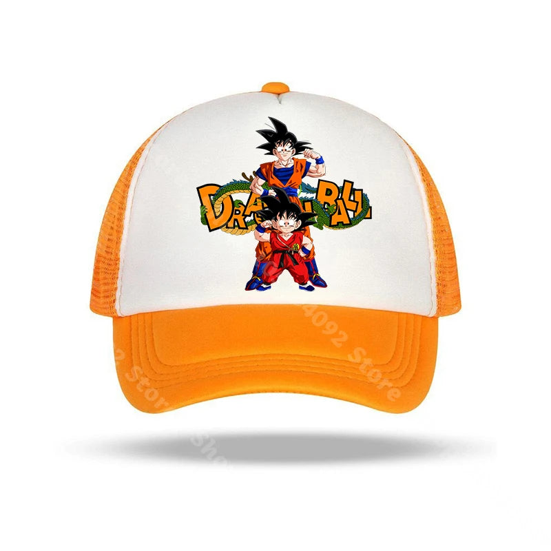 Dragon Ball-baseballkasketter med anime-figurer, solhat til børn og voksne, sommerhatte, åndbare, afslappede hatte, justerbare kasketter med skygge, gaver