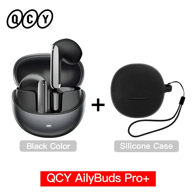 QCY HT10 AilyBuds Pro+ ANC Wireless Earbuds – Hi-Res LDAC Bluetooth 5.3 Earbuds, 6 Mic AI HD Call, Adaptive Noise Cancelling TWS Earphones with Multipoint Connection