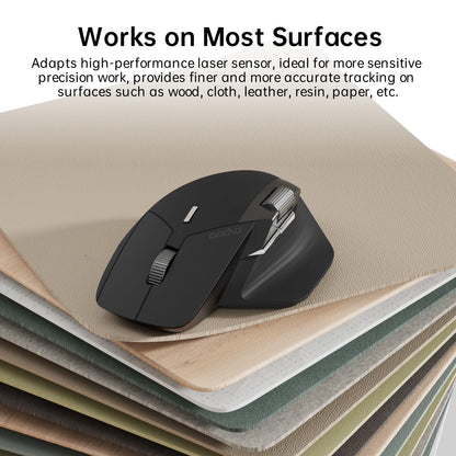 Rapoo MT760/MT760L/MT760Mini/MT760M Rechargeable Multi-mode Bluetooth Wireless Mouse Ergonomic 4000 DPI Support Up to 4 Devices