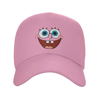 Spongebobs Large Smiling Face Sun Baseball Cap  Spring y2k Retro Trucker Hat For Couple Women Tennis Skate Baseball Caps
