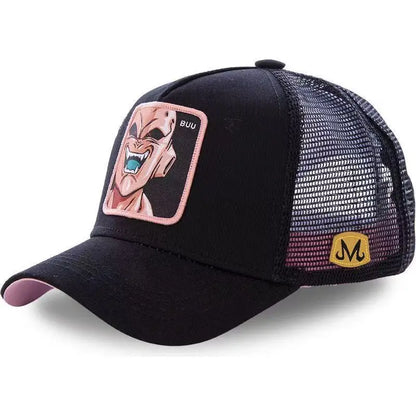 Dragon Ball Anime Embroidered Duck Tongue Mesh Hat Adjustable Breathable Baseball Hat Men's and Women's Outdoor Sunshade Hat