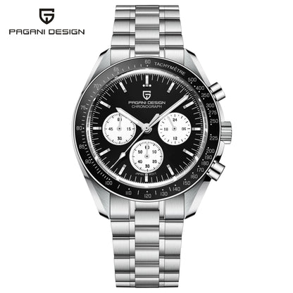 2026 New PAGANI DESIGN Golden Moon Mens Watches Luxury Quartz Watch Men Speed Sports Chronograph Man AR Sapphire Waterproof Gift