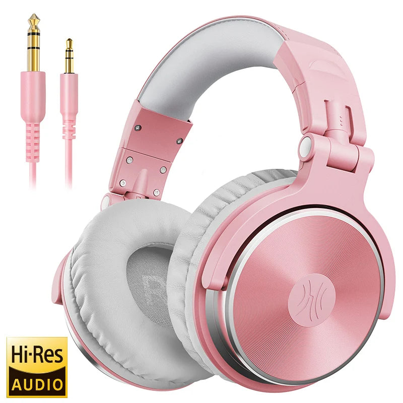 OneOdio Over Ear Headphones HiFi Studio DJ Headphones Wired Gaming Headset with Mic, Professional Monitor Headphones for PC, Phone & Music Production