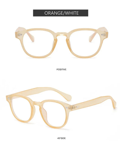 JNPCXI New Retro Round Sunglasses Women Yellow Fashion Rivets Decoration Shades UV400 Men Punk Sun Glasses