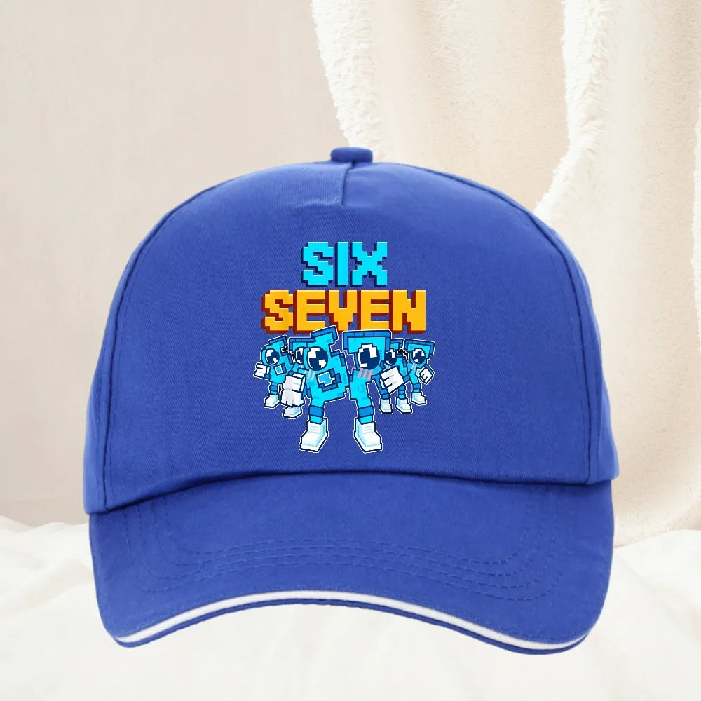 Meme 67 Six Seven 6 7 Italian Brainrot Baseballkappe Herren Trucker-Cap Frühjahr Freizeit Outdoor Fitness Sonnenvisier Snapback-Kappe