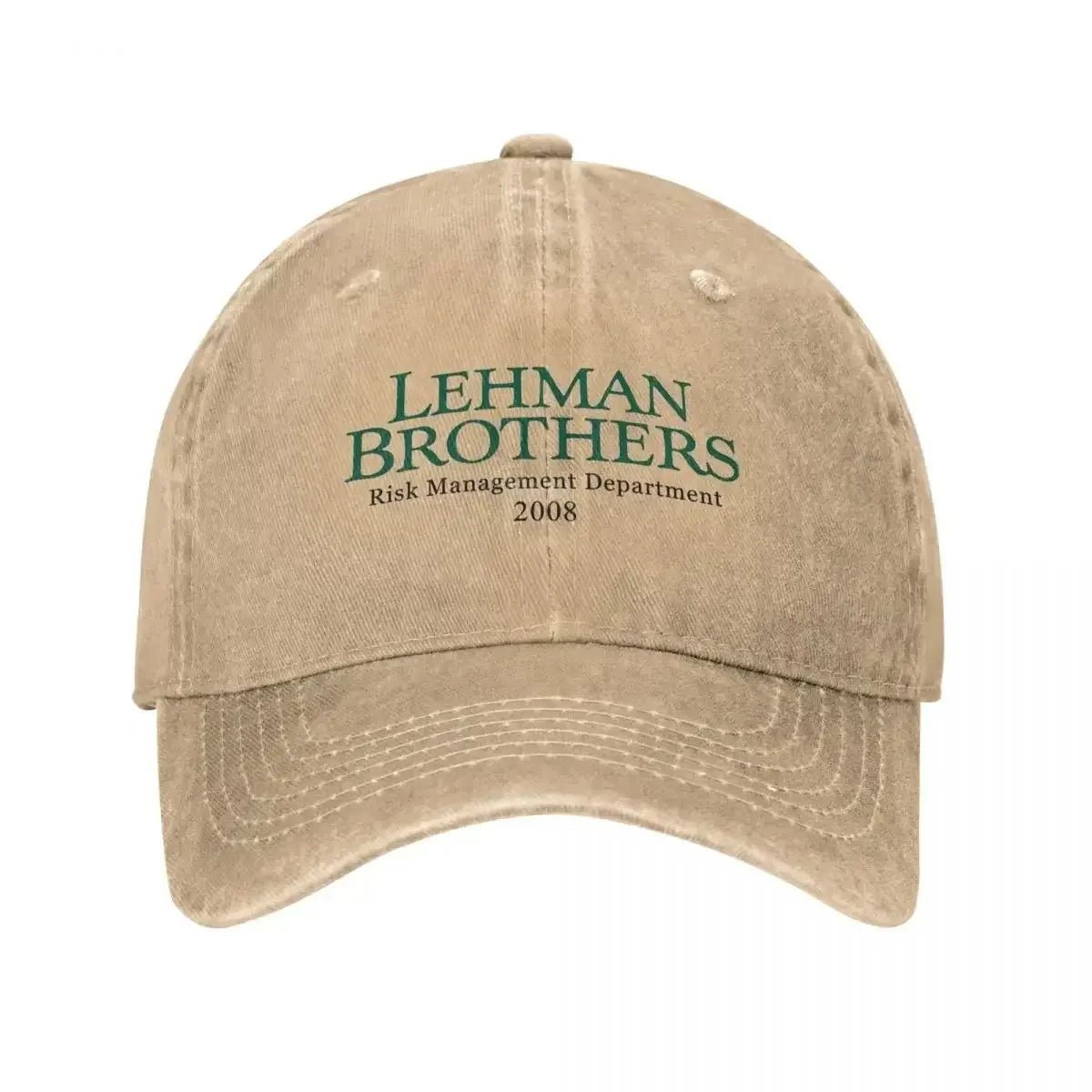 Retro kšiltovka Lehman Brothers z oddělení řízení rizik, unisex, s efektem opotřebení a vypraného vzhledu, outdoorová, běžecká, golfová čepice