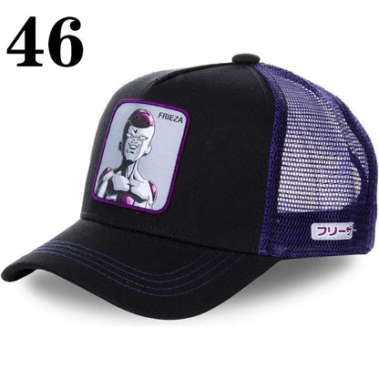 Dragon Ball Anime Character Printed Baseball Cap For Men And Women Hip Hop Hat Truck Driver Mesh Hat Summer Outdoor Sunshade